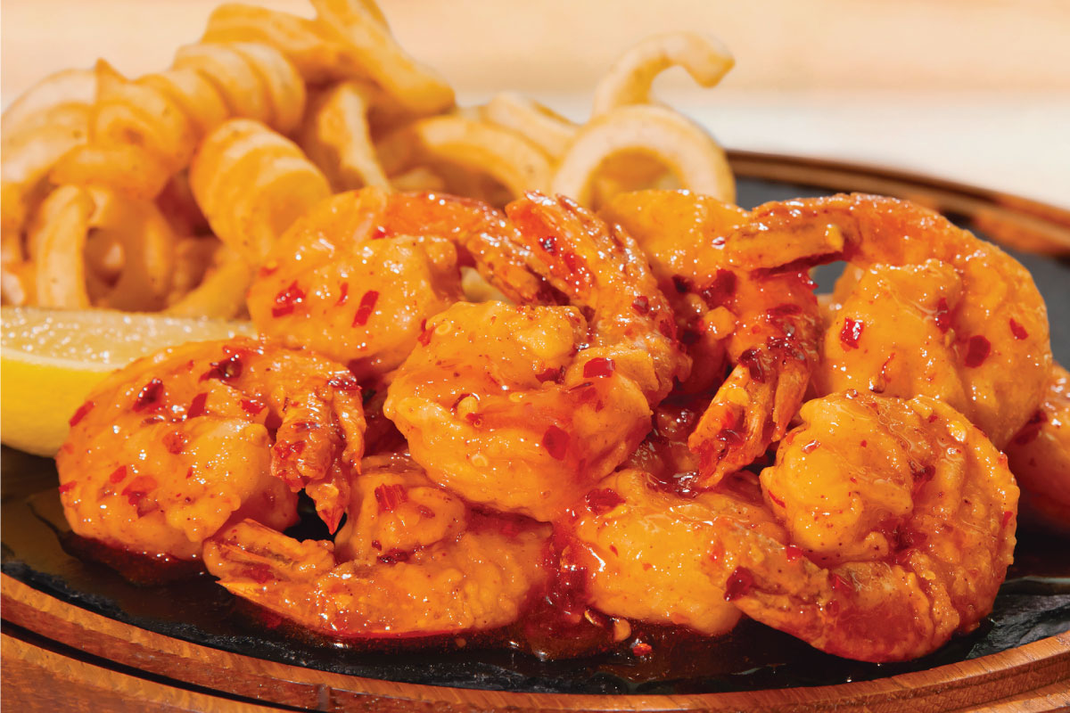 Buffalo Shrimp & Curly Fries