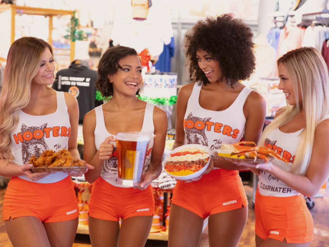 Hooters - When you try on the orange shorts and start loving where