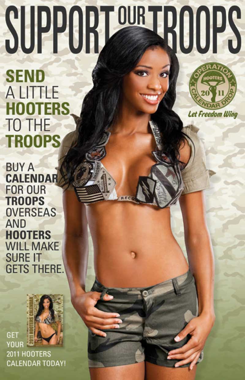 Hooters Calendar - Support Our Troops