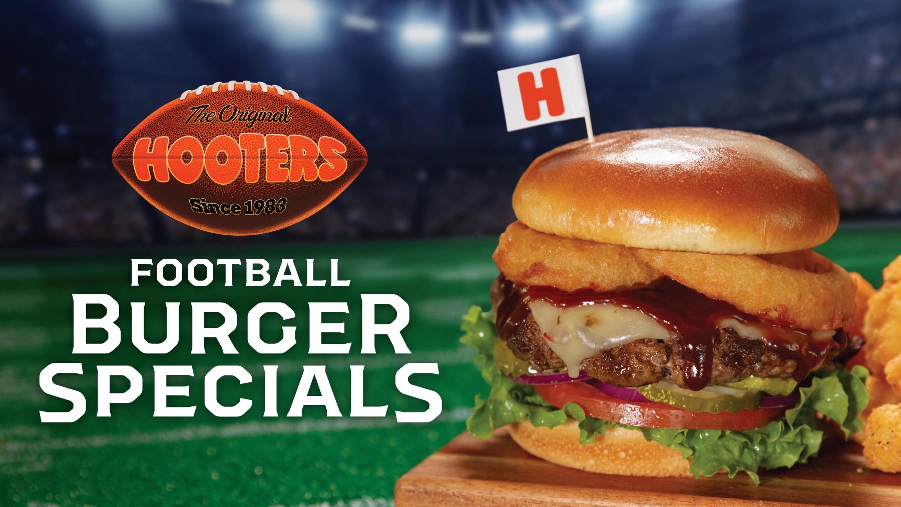 Hooters Football Season Burger Specials