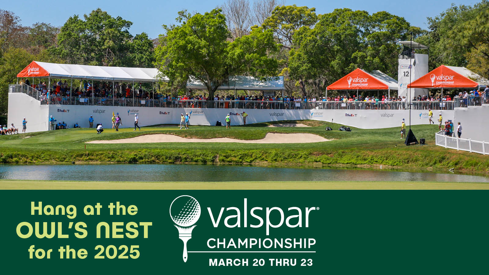 Hang at the Owl's Nest for the 2025 Valspar Championship