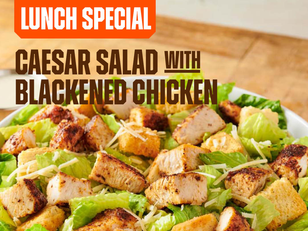 Hooters Weekday Lunch Special | Caesar Salad with Blackened Chicken