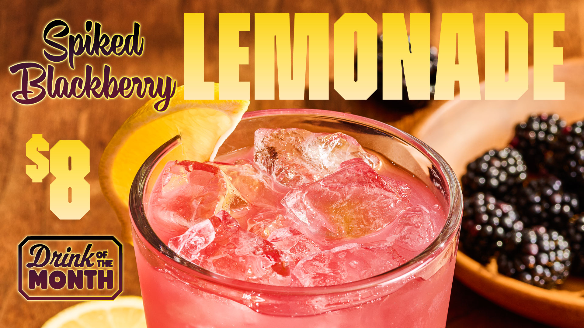 October Drink of the Month: Spiked Blackberry Lemonade