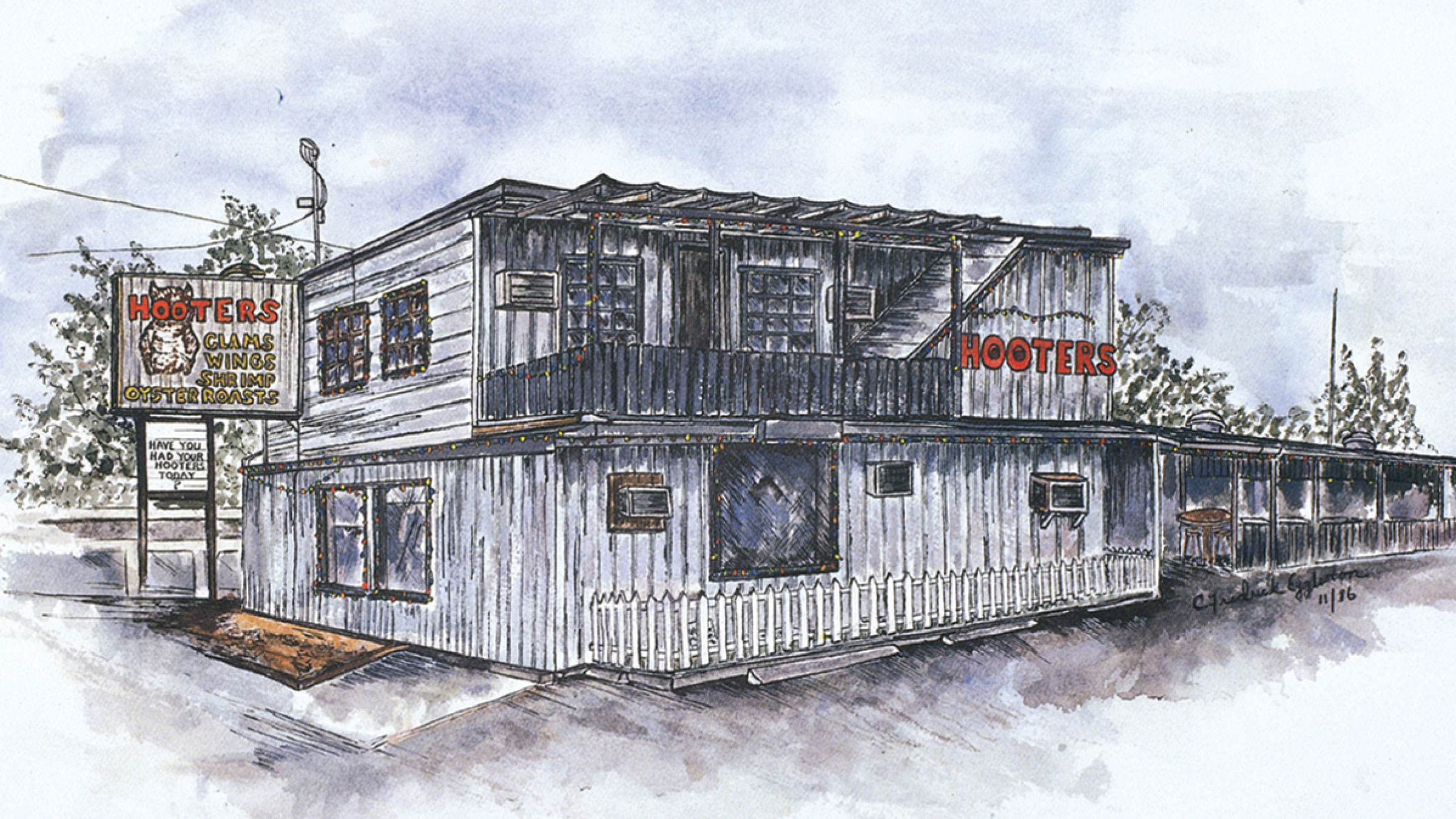 The Original Hooters restaurant on Gulf-to-Bay Boulevard in Clearwater, Florida